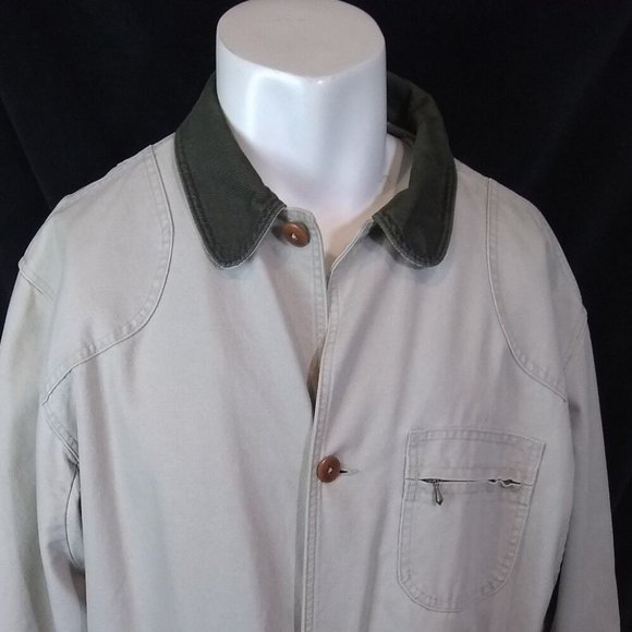 L.L.Bean Outerwer chore barn coat Jacket Heavy Lined Mens - Picture 1 of 7